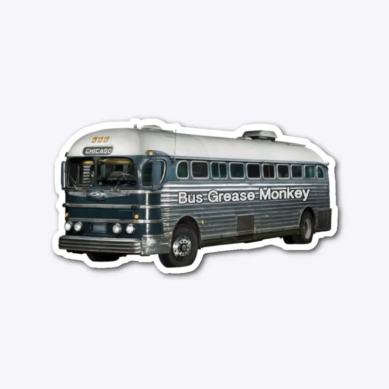 Bus Grease Monkey Photo Sticker